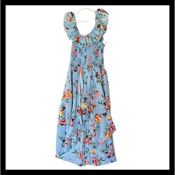 Speechless Girls Smocked Bodice Build in Shorts Hi Low Dress Size 12 - Picture 1 of 12